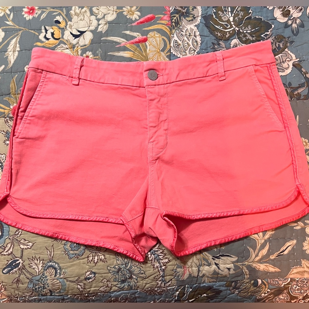 J Brand Women's 29 Coral shorts with satin trim on side